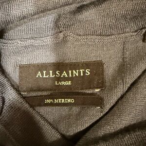 AllSaints Gray Merino Sweater